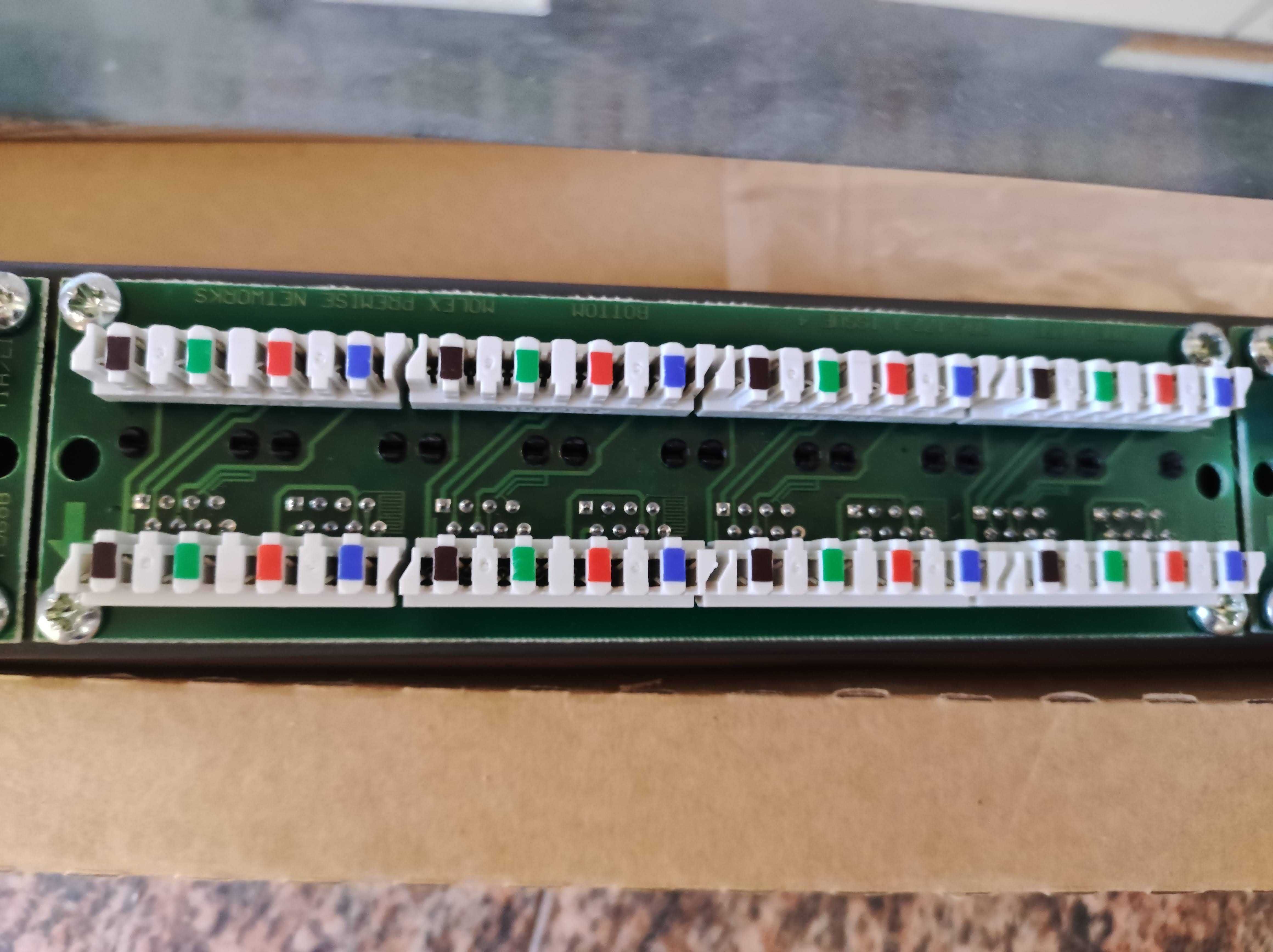 Patch panel de rack CAT6/CAT5 de rack 24 porturi nou