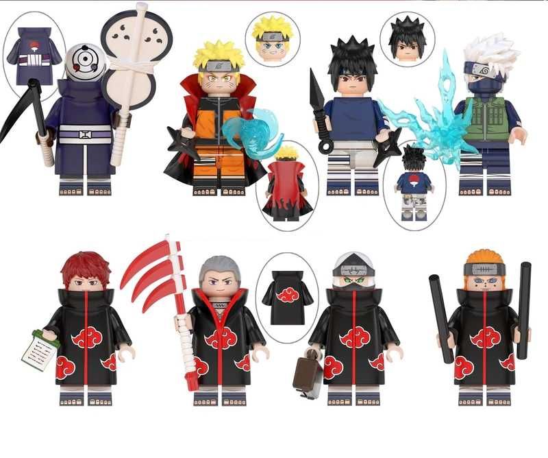 Set 8 minifigurine noi tip Lego Naruto pack6