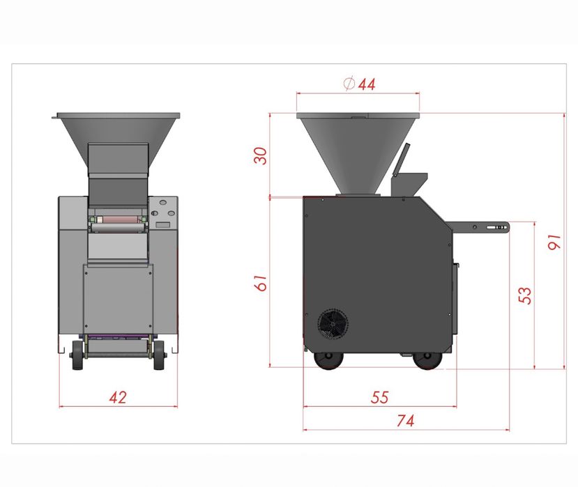 Тестоделител ЧИСТО НОВ