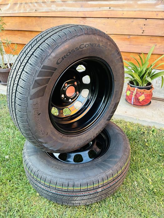 2buc Jante R16 Duster Renault Nissan cu anvelope M+S Continental