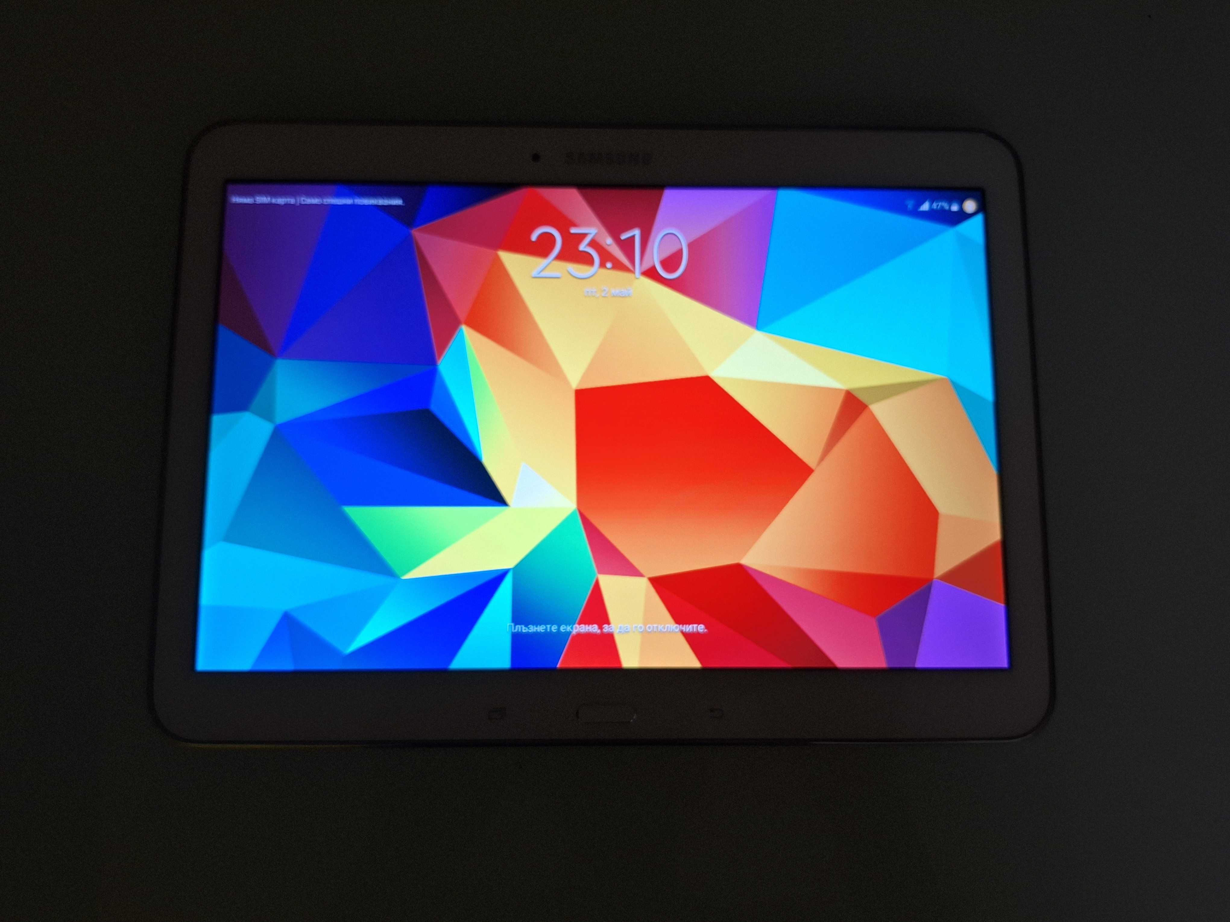 Таблет Samsung Galaxy t535 tab4 16GB бял като нов