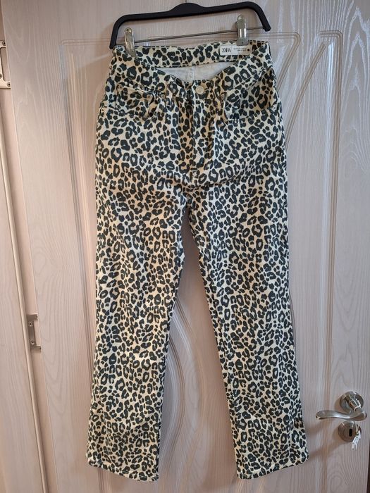 Леопардови дънки Zara