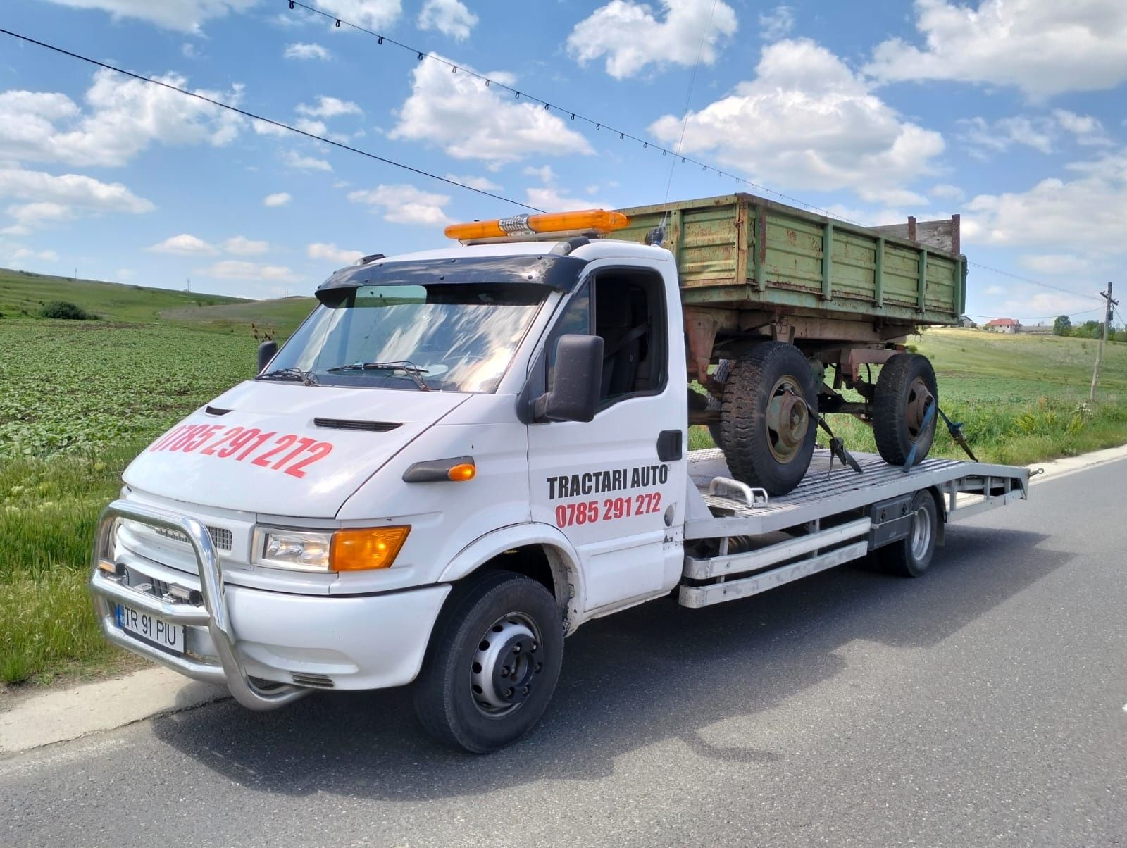 Tractari auto Teleorman Transport tractor remorca disc semănătoare etc