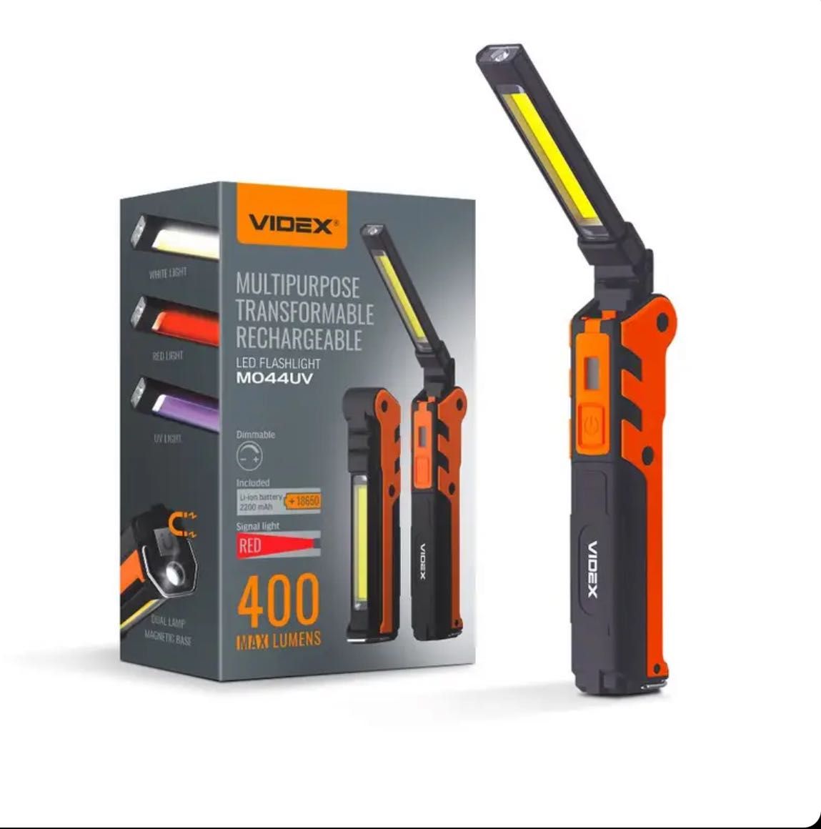 Lanterna LED reîncărcabilă multifuncțională VIDEX VLF-M044UV Nou