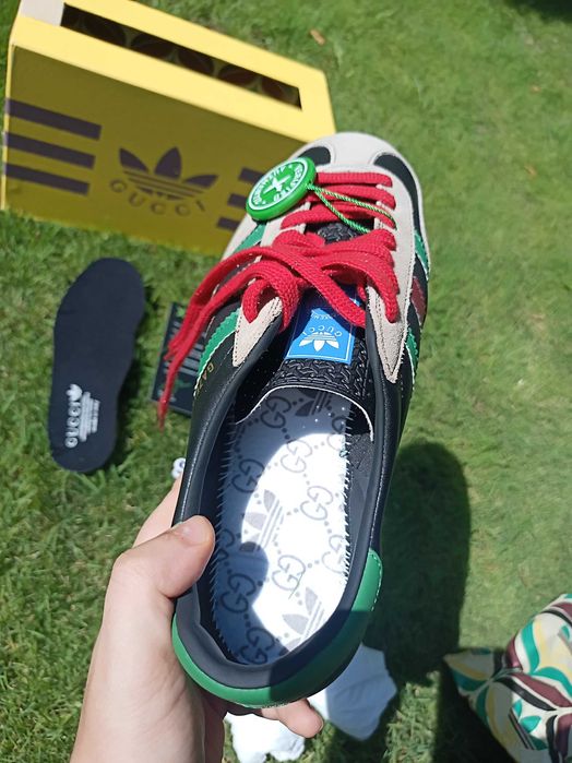 Обувки Adidas x Gucci Gazelle Black Green Red