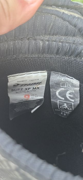 Cizme/Ghete Thor BLITZ XP MX BOOT Portocaliu