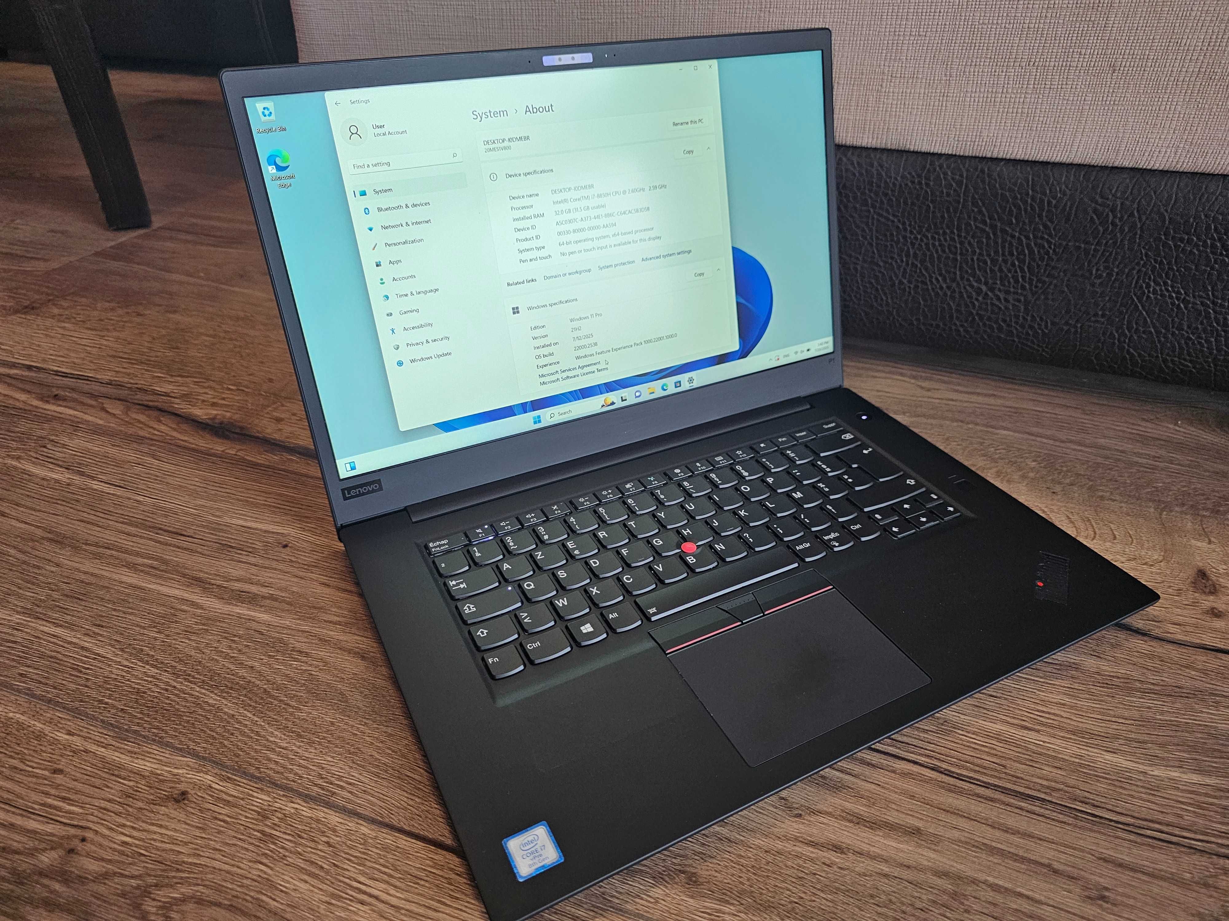 Lenovo Thinkpad P1 Gen 1