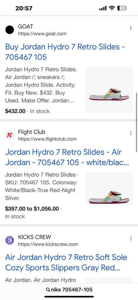 Nike JordanHydro 7 Retro 45