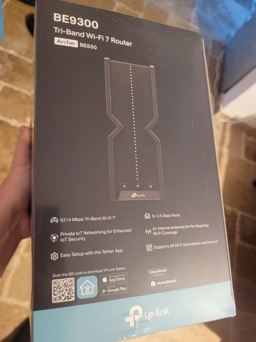 Router TP-Link BE550 Wi-Fi 7 – Nou, Sigilat, Garanție 3 ani