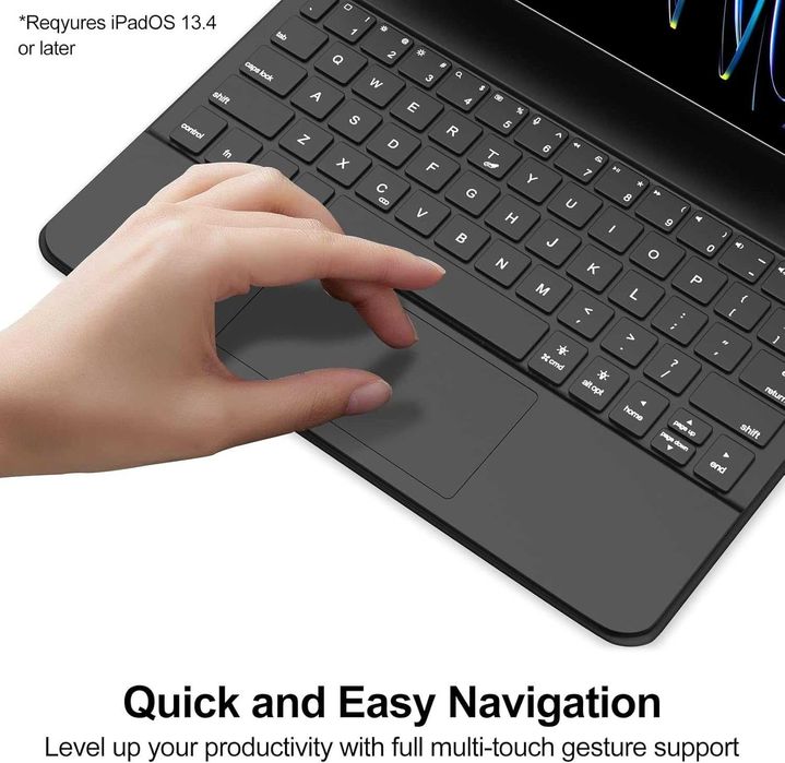 Husa cu tastatura QWERTZ si touchpad pentru iPad Air 11 si Pro 11