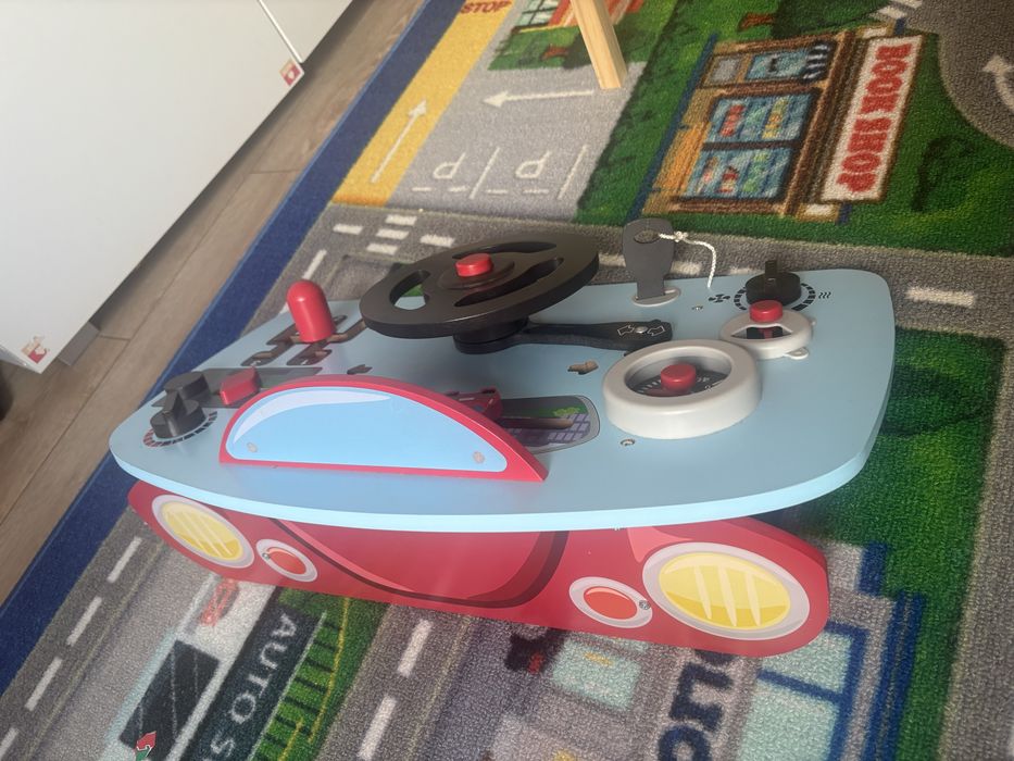 Дървен волан за симулация детска активност