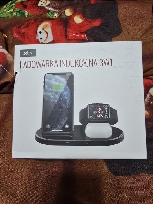 Incarcator wireless pentru telefon, ceas si casti