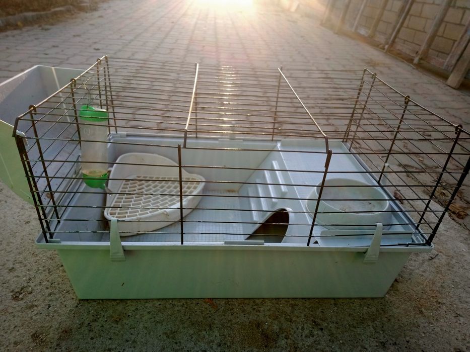 Продам клетки  для кролика  попугая  с лотком  поилкой  недорого