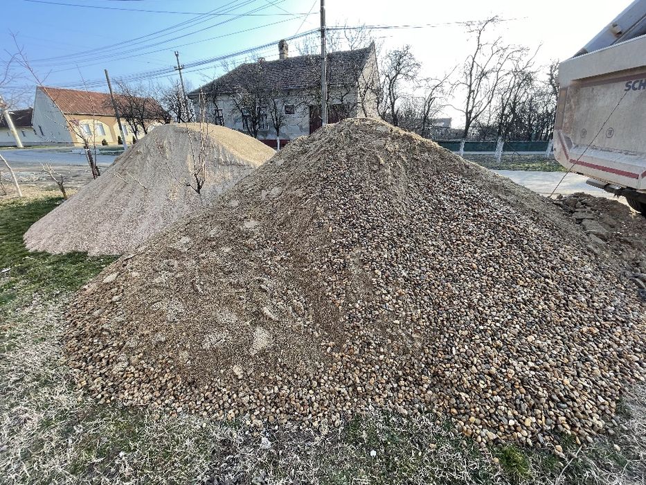 Nisip, balast, sorturi, refuz de ciur, cribluri și piatră Concasata,