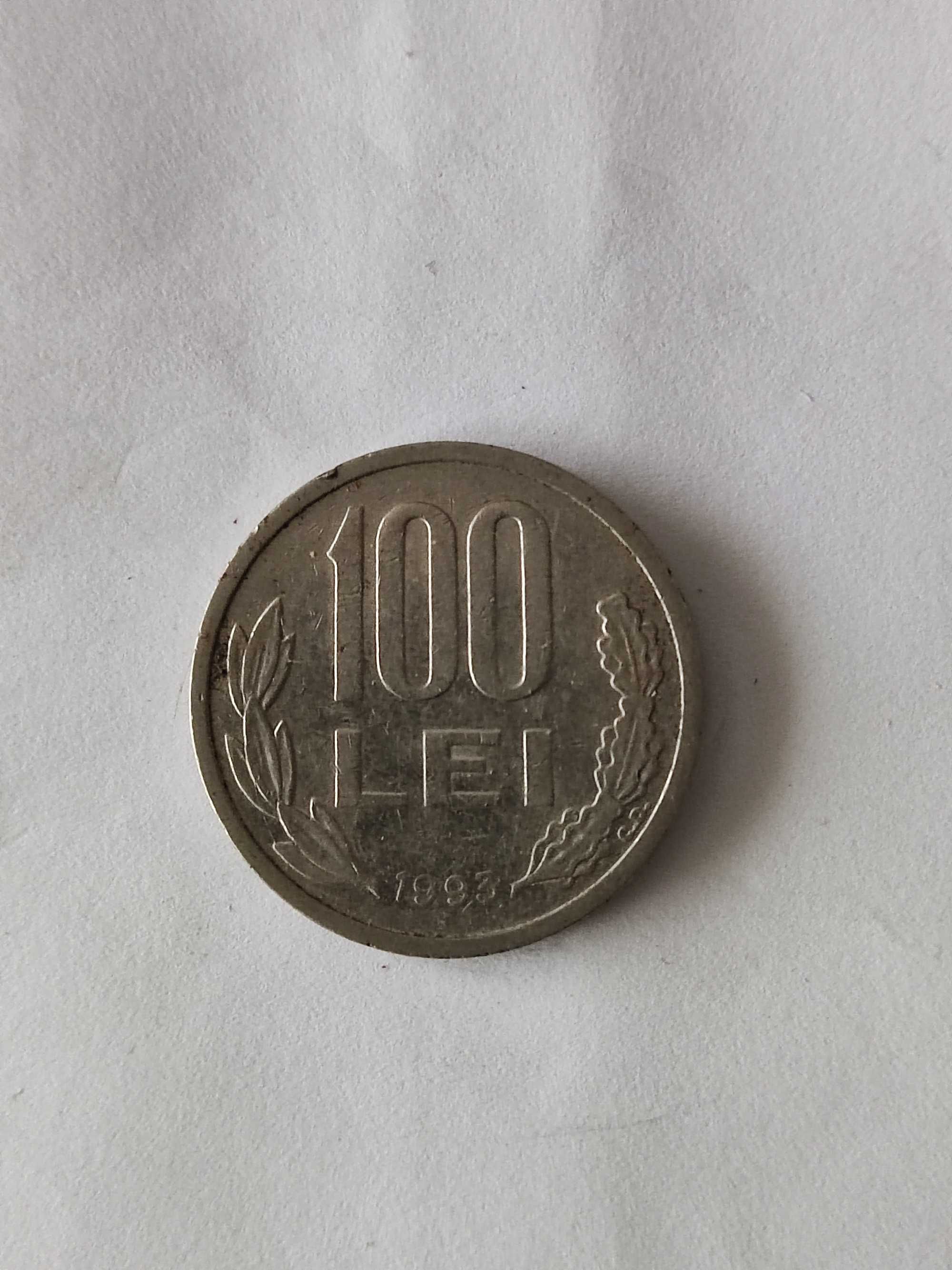 Moneda 100 Lei din 1992 si 1993