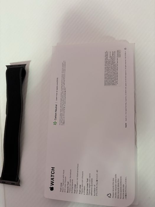 Curea apple watch ultra black M/L