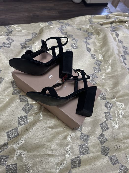 Sandale model deosebit, Office London, piele intoarsa