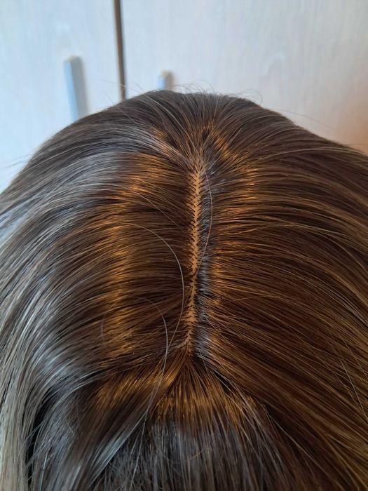 Peruca naturală păr mediu 45 cm, Salvina, Esy Hair(nouă,cu etichetă)