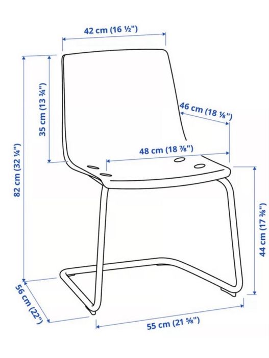 Vand set 3 scaune Ikea, stare buna.