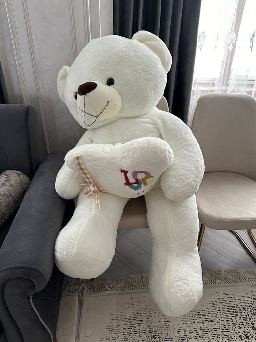 Белая большая мишка 1,5м