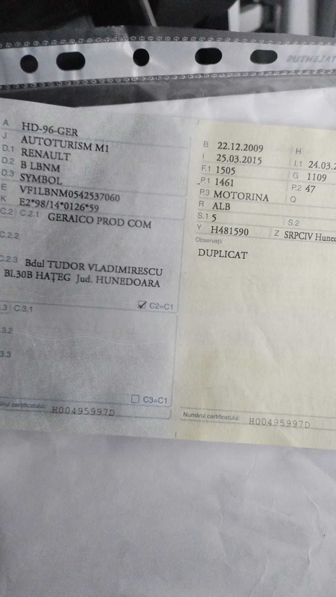 Renault Symbol 2009 1.5dci -pt dezmembrari-nu se vinde masina intreaga