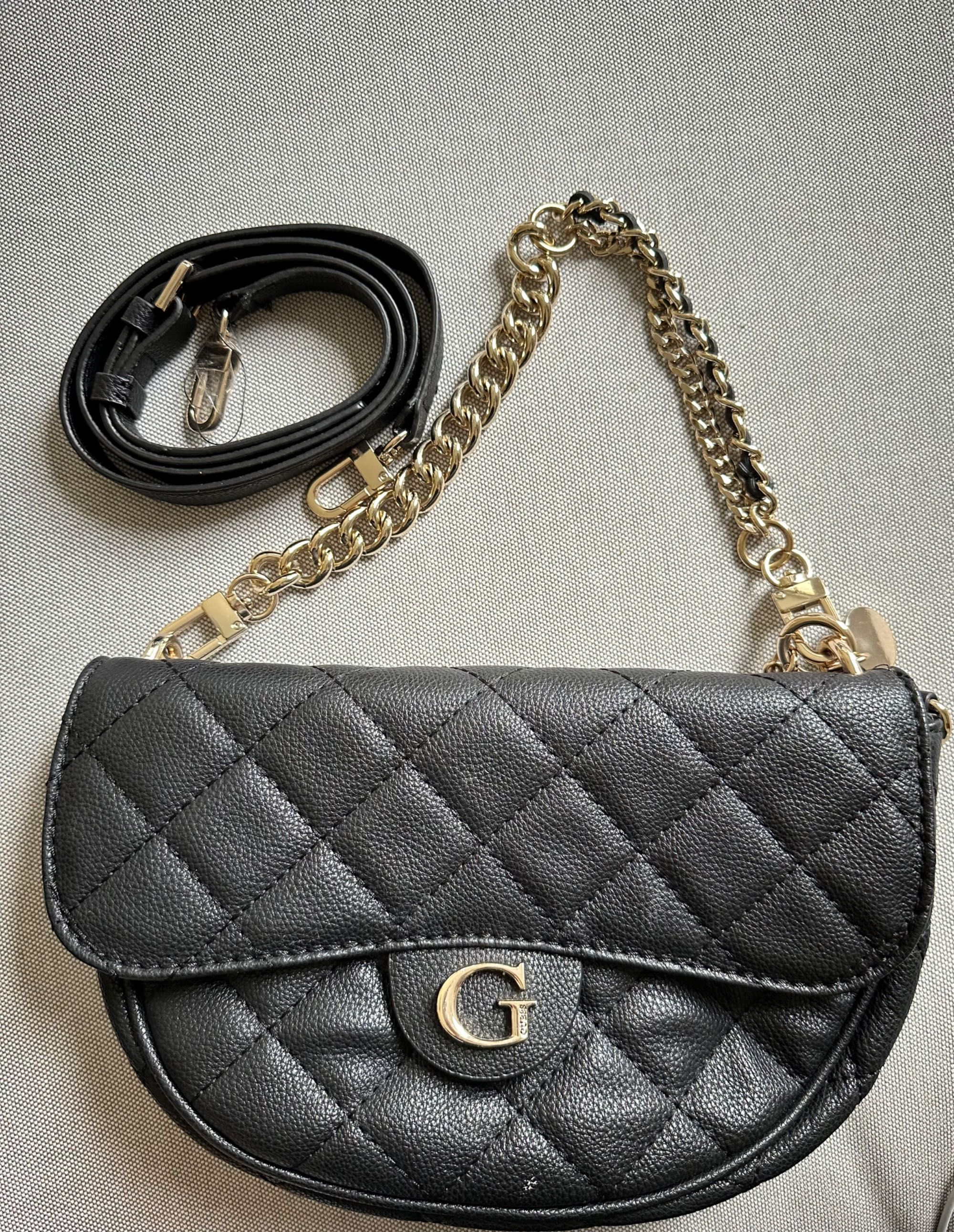 Оригинална черна чанта Guess