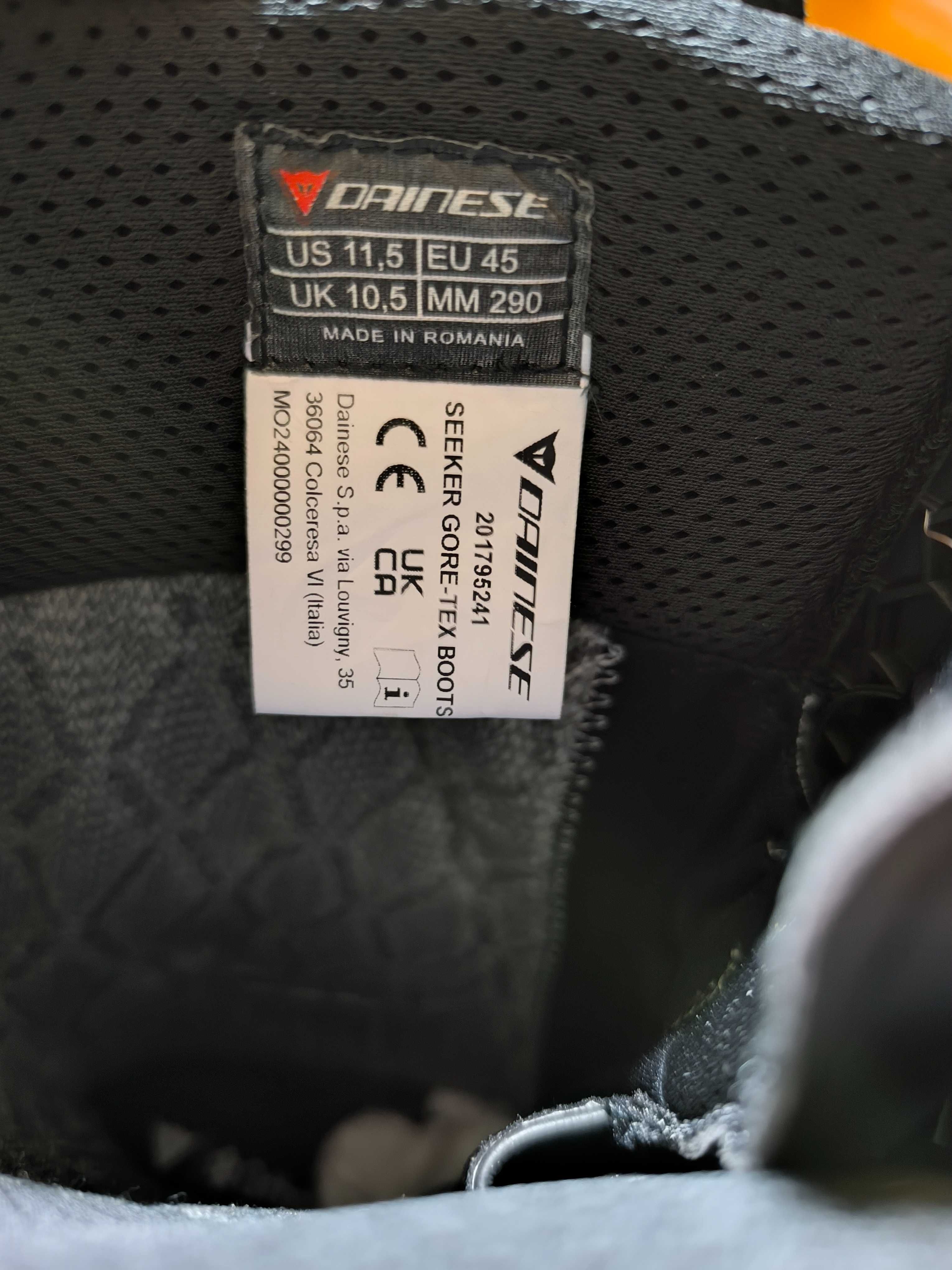 Мото Ботуши Dainese Seeker Gore 45 Номер