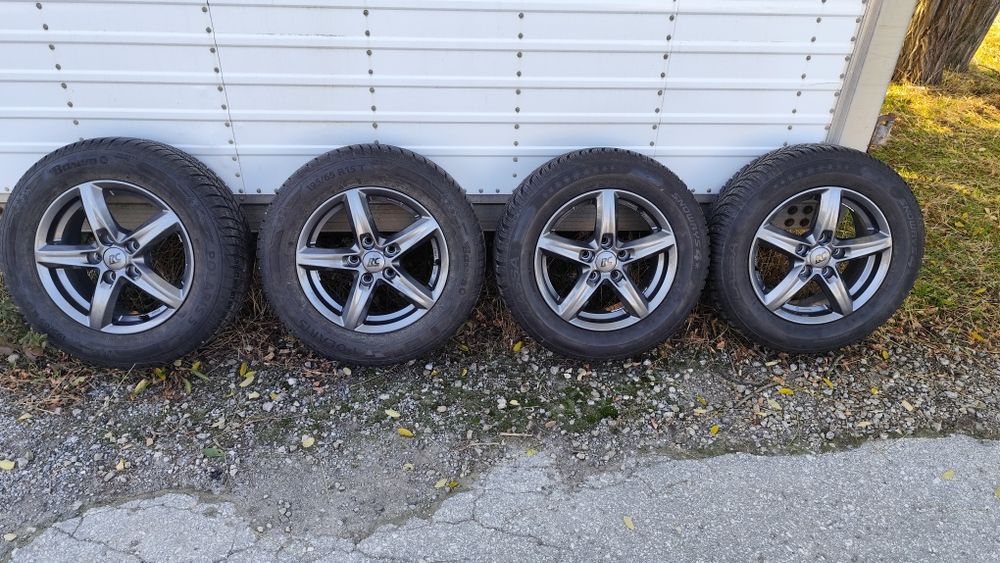 Продавам зимни гуми с джанти 15"5х112 с централен отвор 57, 1