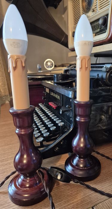 Sfeșnice vintage tip lumânare electrice  funcționale