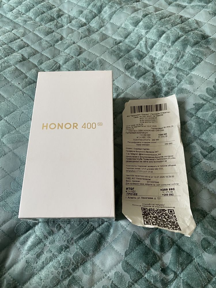 Honar 400 5G. Новый. 12/512