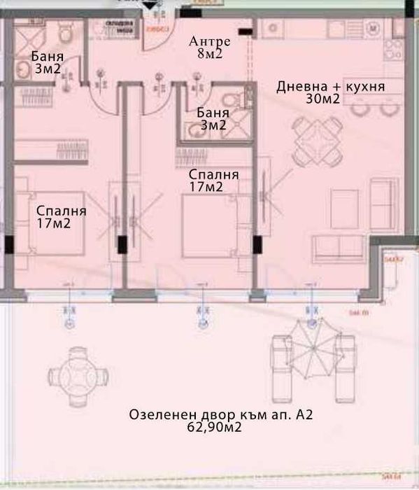 Продава се Тристаен апартамент в София, Модерно предградие - 110 кв.м за 1196 €/кв.м - Снимка #1