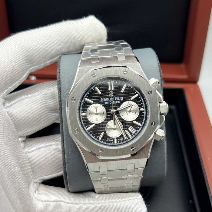 audemars piguet royal oak chrono silver