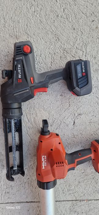 Hilti ,Wurth pistol de silicon pe acumulator