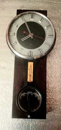 старинные часы с  барометром   и термометр ручные на ремешке пр.ССР