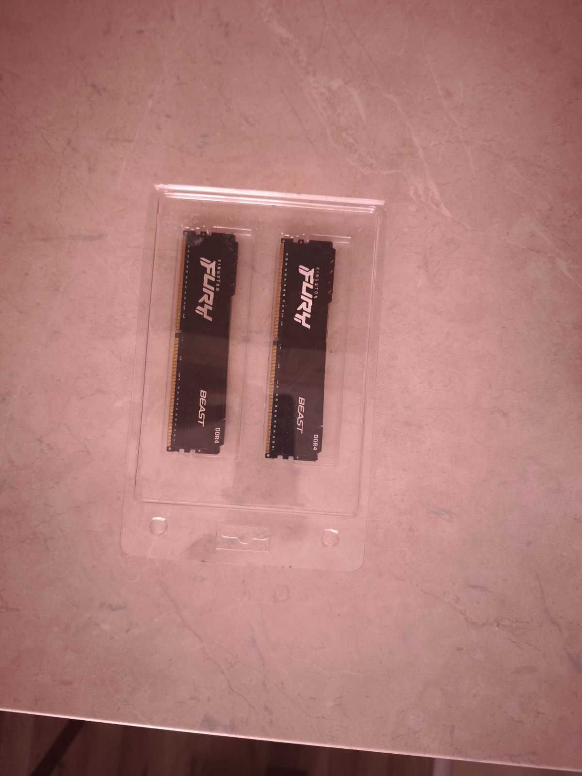 Памет 64GB (2x32GB) DDR4 3600MT/s, Kingston HyperX FURY Beast Black