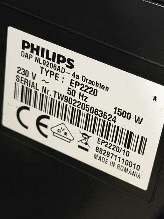 Кафемашина кафе автоматPhilips EP2220 с гаранция