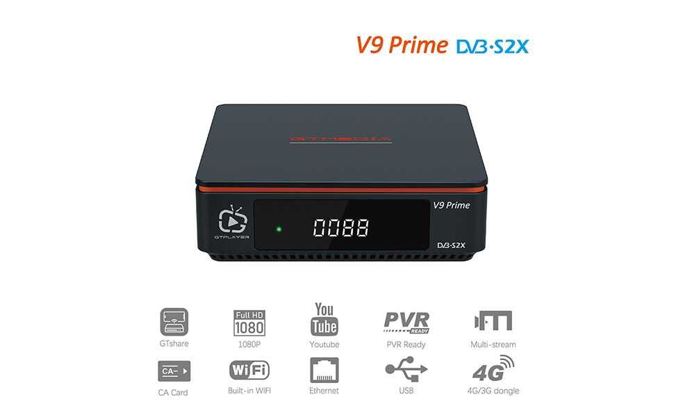 Receptor/receiver/decodor satelit GTmedia V9 Prime IPTV , CCCAM-nou