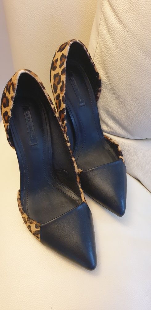 Pantofi Zara piele/ponei