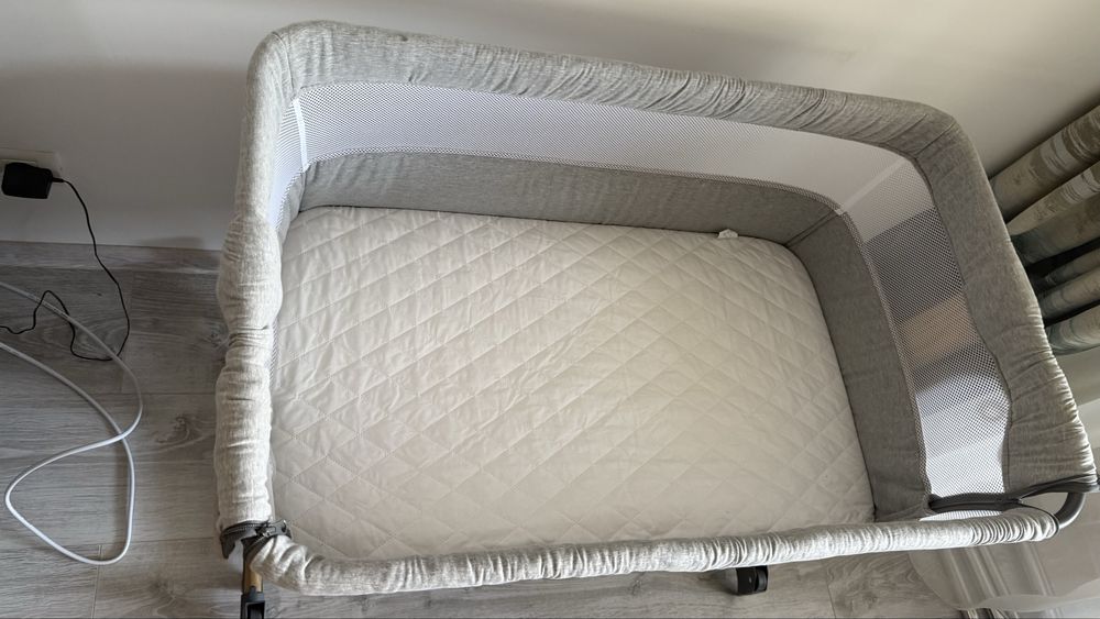 Patut co sleeper lionelo cu leganare saltea cocos pozitie reglabila