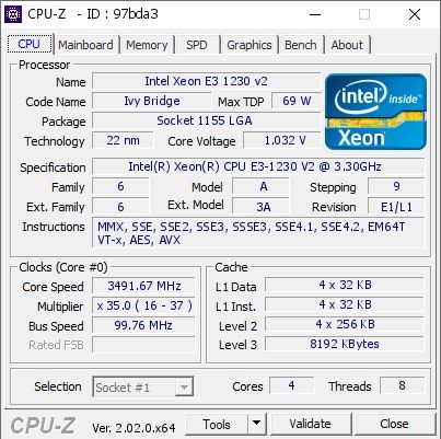 LGA 1155 i7 3770 аналог -  Xeon 1230v2
