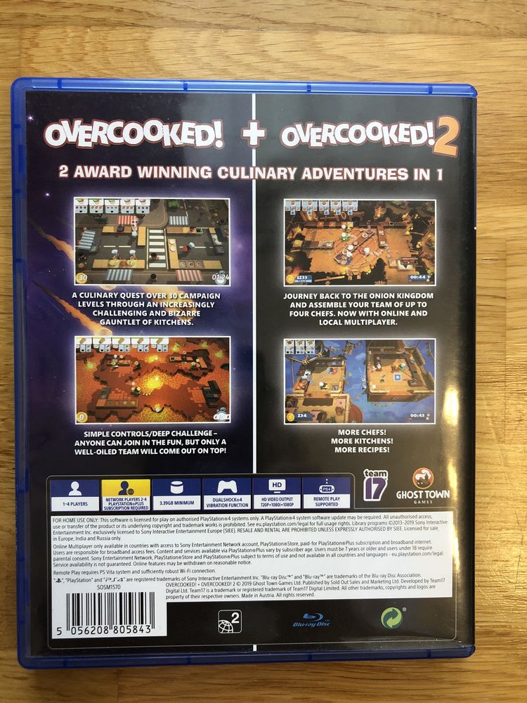 Joc consola PS4 Overcooked! + Overcooked! 2