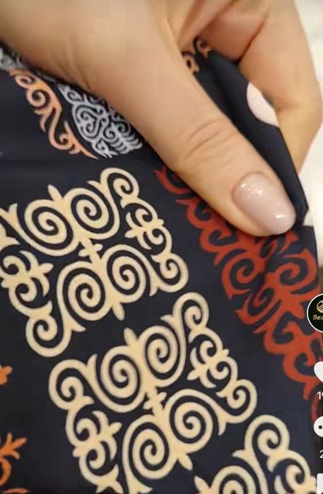 Трикотажное этноплатье в пол