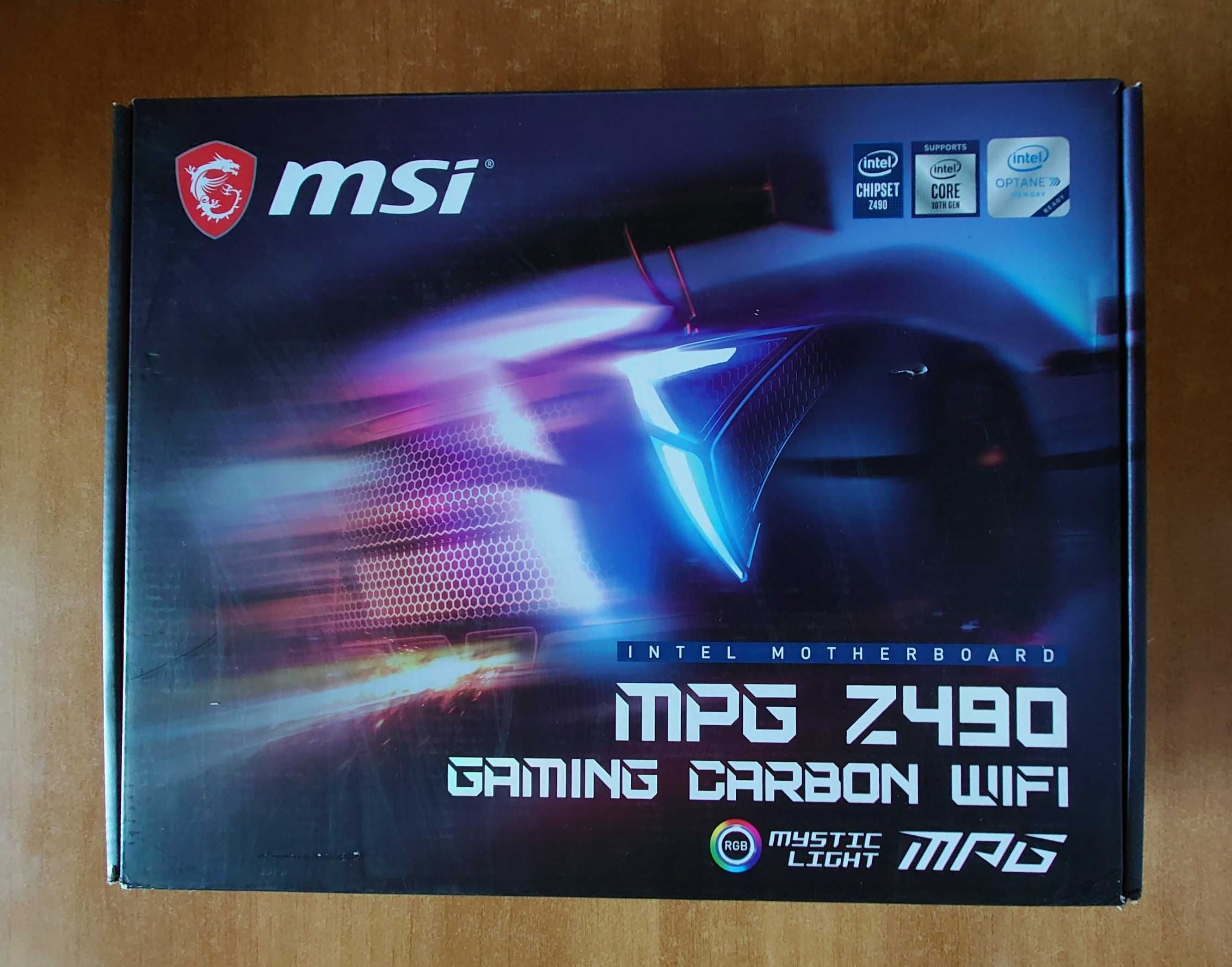 Placa de baza profesionala MSI MPG Z490 GAMING CARBON WIFI, Sigilata