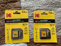 Micro SD card Kodak 64GB sau 128GB V30 I3 A1 noi sigilate 100 MB/s