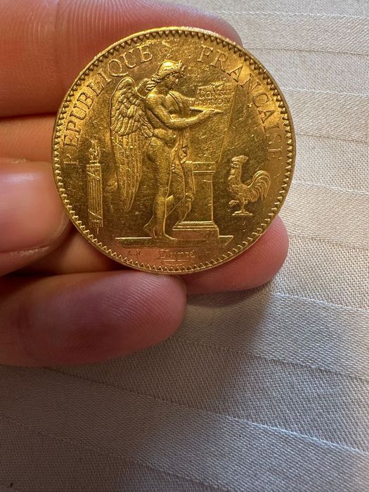 Златна монета 100 франка