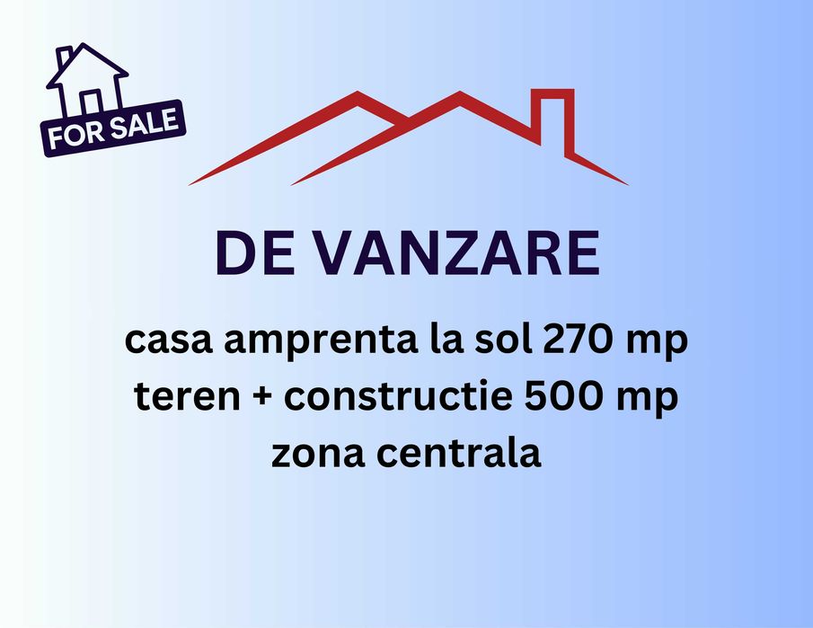 Vand casa + teren in zona centrala Craiova pretabil locuinta si firma
