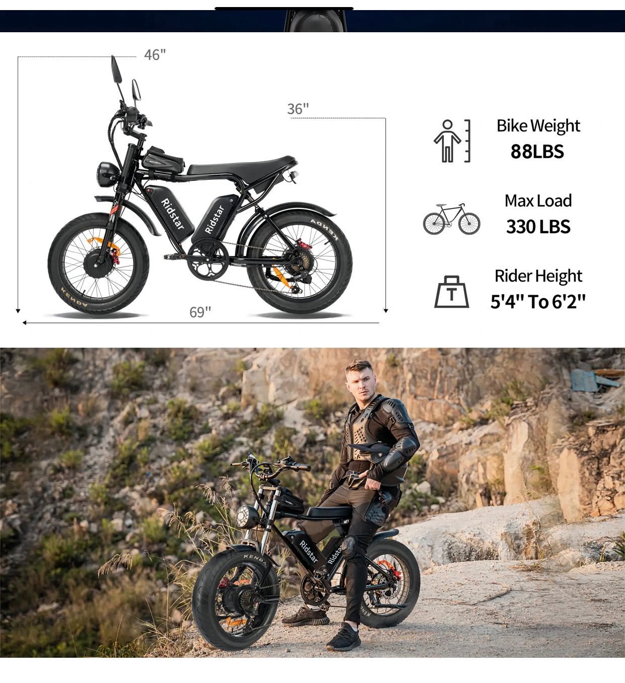 Electric ebike Ridstar Q20 Pro