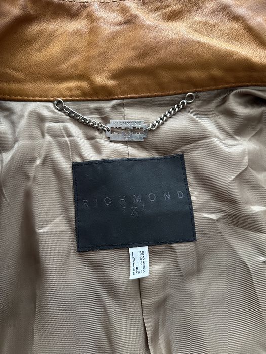 Geaca piele Richmond S maro