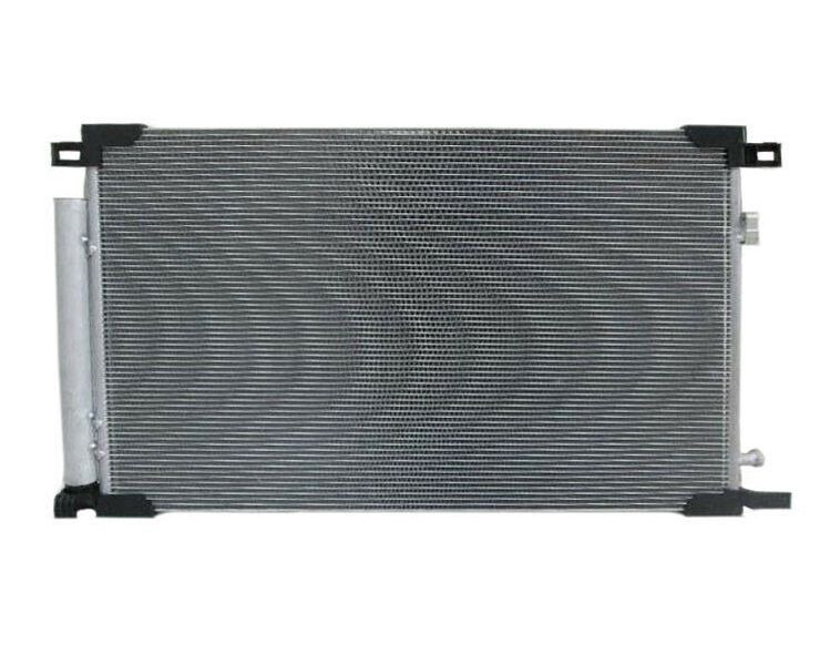 Condensator climatizare Toyota Camry (XV70), 01.2018-, motor 2.5 Hybrid, 155 kw benzina/electric, cutie CVT, full aluminiu brazat, 730(696)x462(449)x12 mm, cu uscator si filtru integrat