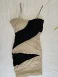 Rochie Tally Weijl elastică negru/crem